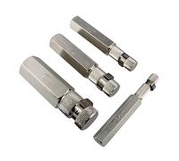 Abn Internal Pipe Removal Tool Pipe Nipple Extractor Set, General Internal Pipe Wrench Set 4pc - 1, 3/4, 1/2, 3/8 Inch