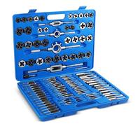 ABN Large Tap and Die Set Metric Tap and Die Kit Rethreading Tool Kit Thread Maker Hole Threader 110-Piece Set, Metric