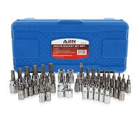 Abn Master Combination Torx Bit Socket Set - 45pc SAE and Metric Hex Socket Set Screwdriver Bit Set for Home and Auto