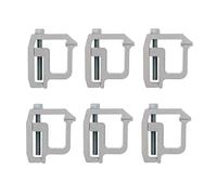ABN Truck Topper Clamps - 6 Pack Truck Cap Mounting Clamps for Truck Bed Rack and Truck Canopy Brackets
