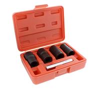 ABN® | Twist Socket Set - 5 Pc Metric Lug Nut Extractor Socket Set Bolt Grip