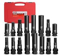 Abn® Wheel Lock Removal Tool Kit Lug Nut Key Set, 16-Piece - Master Wheel Lock Key Set Lug Key Wheel Lock Removal Kit