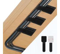 Abnii 50 PCS Under Desk Cable Management, Self Adhesive Tidy Clips, Black