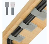 Abnii 50 PCS Under Desk Cable Management, Self Adhesive Tidy Clips, Grey