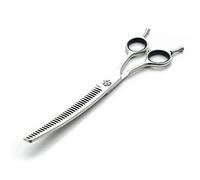 ABNMJKI Pet forceps Downward right handed pet thinning scissor curved dog grooming chunker scissor 35 teeth