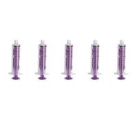 ABNOBA PET STORE 5 x 10ml Sterile Syringes to fit our PURPLE (Nutrisafe) feeding Tubes (Screw Fit) - Medium to Large Breed Puppies (Replacment/Spare)