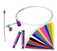 ABNOBA PET STORE Alpha Dog ONE Sterile Tube Feeding Kit 6 French (2.00mm) Medium & Large Breed Puppies, Syringe cap, 2 Syringes, milk drawing up straw, ID Bands (Nutrisafe)