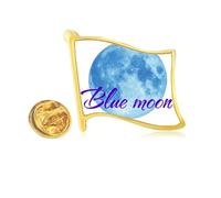 Abnormal Common Knowledge English Language Culture Golden Metal Flag Lapel Pin Badge