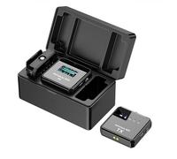 ABNUIFSF Wireless Lavalier Microphone, 100m (328 ft.) Range, 24-Hour Battery, Noise Cancellation, Wireless Microphone for PC, iPhone, Andriod, Record Interview, Vlogs