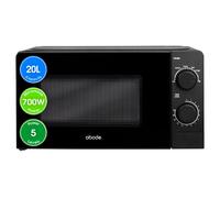Abode 20 Litre 700W Manual Microwave with Defrost AMM2005B in Black Abode Black