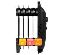 abode 5-Fin Oil-Filled Radiator 650W - Black， AOFR5001B
