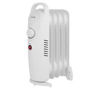 Abode 5 Fin Oil Filled Radiator 650W Portable Electric Heater in White, Overheat Protection & Tip Over Protection, Portable with Integrated Handle AOFR5001 (White)