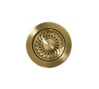 Abode 90mm Propeller Design Basket Strainer Waste - Brushed Brass
