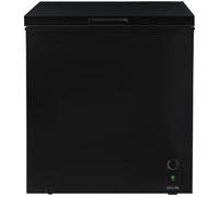 Abode Freestanding Black Chest Freezer 198L with Removable Wire Basket & Counter Balance Lid, Adjustable Thermostat, Suitable for Garages & Outbuildings A198CF0E1B