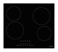 Abode Electric Hob 59cm Ceramic Cooktop with 4 Cooking Zones, 9 Power Levels, Touch Control & Easy Clean, Safety Cut Off, Timer & LED Display, Child Lock & Keep Warm Features A60EH301B
