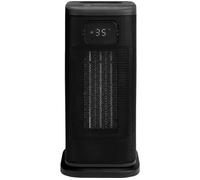 Abode Portable Electric Heater 2000W Oscillating Ceramic Black with Remote Control with 2 Heat Settings, Digital Display, 4-Modes, 24hr Timer, Auto Shut Off, Overheat Protection ACTH2005