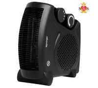 Abode, AFH1001B, Horizontal and Vertical Fan Heater with 2kW Power, 2 Heat EACH