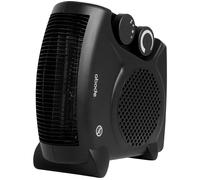 Abode AFH1001B Hot & Cool Fan Heater - Black, Black