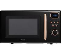 Abode AMD2004BRG 20L Digital Microwave In Black With Rose Gold Accent, Black