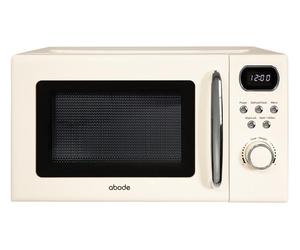 ABODE AMD2004C Compact Solo Microwave - Cream, Clear