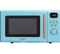 Abode AMD2004GRG, 20L Digital Microwave In Blue With Rose Gold Accent