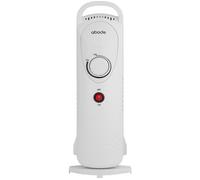 Abode 5 Fin Oil Filled Radiator 650W Portable Electric Heater in White, Overheat Protection & Tip Over Protection, Portable with Integrated Handle AOFR5001