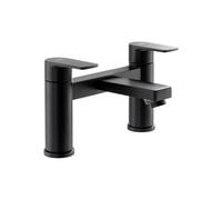 Abode Aquip Deck Mounted Bath Filler - Matt Black Finish: Matt Black
