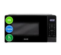 Abode Black Microwave Touch Control 700W 20L Digital 10 Power Levels Amt2012B