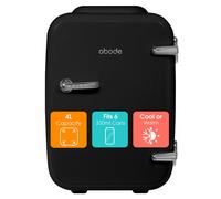Abode Black Mini Fridge A4CLR201B 4L/6 Can Portable Thermoelectric Min