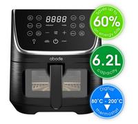 Abode Digital Air Fryer 1800W 6.2L 12 Present Options 30 Minute Timer Aaf6200