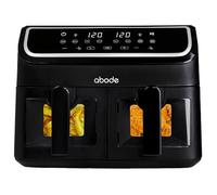 Abode AAF9000, 9L Touch Control Dual Drawer Air Fryer in Black