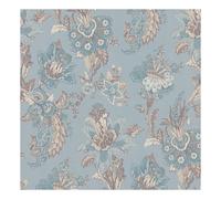Abode Edward Floral Damask Wallpaper Erismann Duck Egg Blue One Size