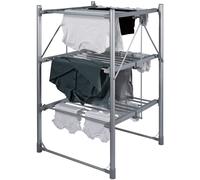 Abode Heated Electric Clothes Dryer 3 Tier Adjustable Clothes Airer Foldable Wings & Protective Cover, Aluminium Drying Rack, Energy Efficient, Garment Dryer for Indoor, AECRD2003