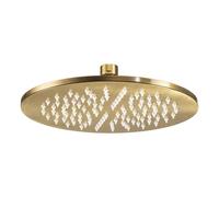 Abode Euphoria 225x225x8mm Circular Showerhead - Antique Brass Finish: Antique Brass