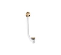 Abode Euphoria Bath Overflow Filler & Clicker Waste - Antique Brass Finish: Antique Brass