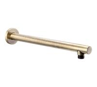 Abode Euphoria Wall Mounted Circular Shower Arm - Antique Brass Finish: Antique Brass