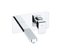 Abode Fervour Wall Mounted Basin Mixer - Chrome