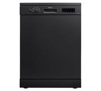Abode Freestanding Dishwasher Class E, 14 Place Settings, 6 Wash Programs, 24-Hour Delay Start, Auto Door Open, 1 x Height Adjustable Basket and Mini Cutlery Tray in Black A60DW00E1B
