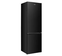 Abode Fridge Freezer 262 Litre Freestanding with Reversible Door, Adjustable Thermostat & Feet 70/30, 180cm High & 55cm Wide, LED Light, Black A180FF552E1B