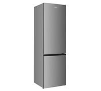 Abode Fridge Freezer 262 Litre Freestanding with Reversible Door, Adjustable Thermostat & Feet 70/30, 180cm High & 55cm Wide, LED Light, Stainless Steel A180FF552E1SS