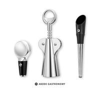 Abode Gastronomy Foundry Wing Corkscrew & Aerator & Bottle Stopper Set