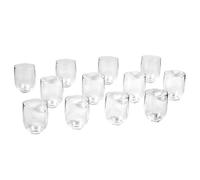 Abode Homewares by TarHong Stemless Goblet Set, Premium Plastic, 16 oz., 12 Piece Set, Clear