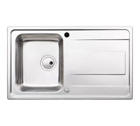 Abode Ixis Compact 1 Bowl and Drainer Inset Sink - St/Steel