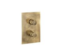 Abode Kite Concealed Shower, 2 outlets - Antique Brass Finish: Antique Brass