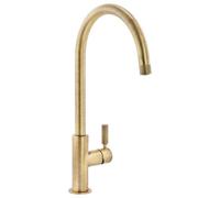Abode Knurle Antique Brass Effect Kitchen Side Lever Tap