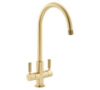 Abode Knurle Brass Effect Kitchen Mono Mixer Tap
