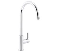 Abode Knurle Chrome-Plated Kitchen Side Lever Tap