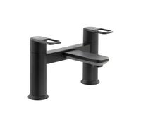 Abode Levarto Deck Mounted Bath Filler - Matt Black Finish: Matt Black