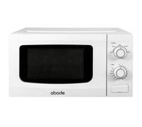 Abode Manual Microwave 700W 20L 5 Power Levels & Defrost White Amm2001-M
