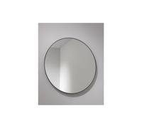 Abode Mayar 600mm Round Mirror - Matt Black Finish: Matt Black